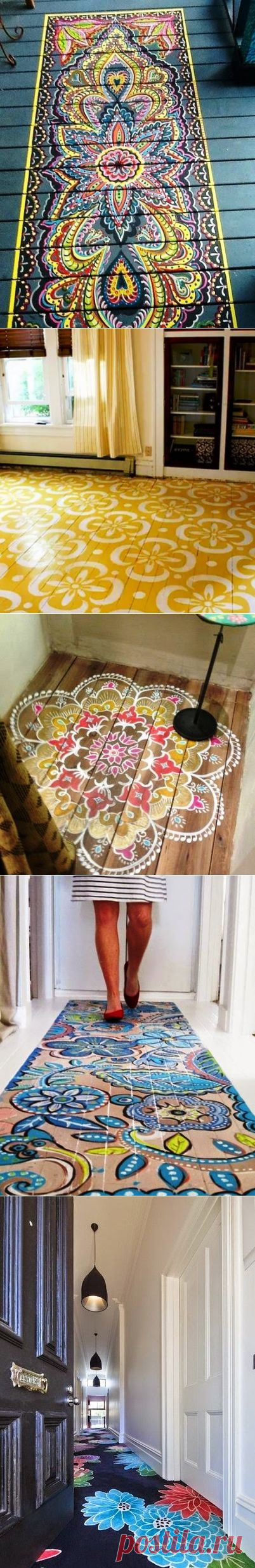 Ручная роспись деревянного пола. Идеи | HandMade