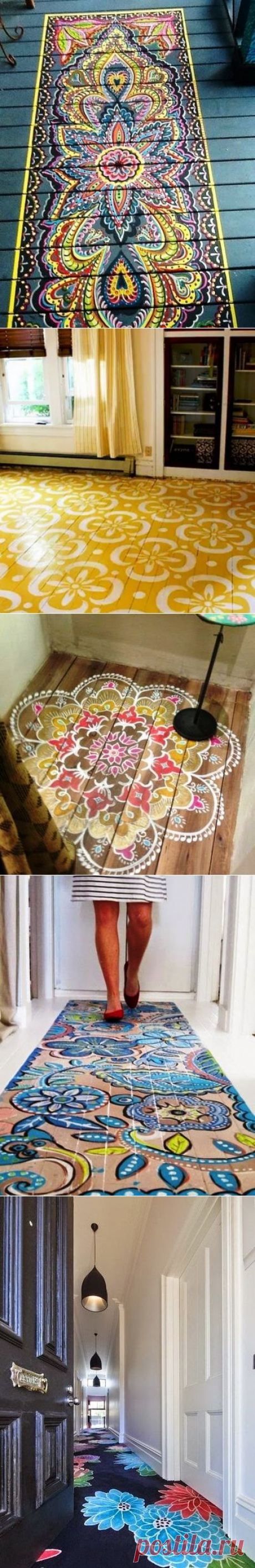 Ручная роспись деревянного пола. Идеи | HandMade