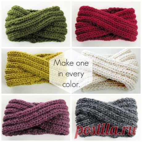 Unendlich Stirnband stricken Muster Ohr wärmer von KnitsForLife