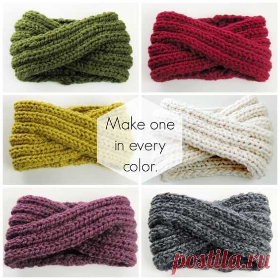Unendlich Stirnband stricken Muster Ohr wärmer von KnitsForLife
