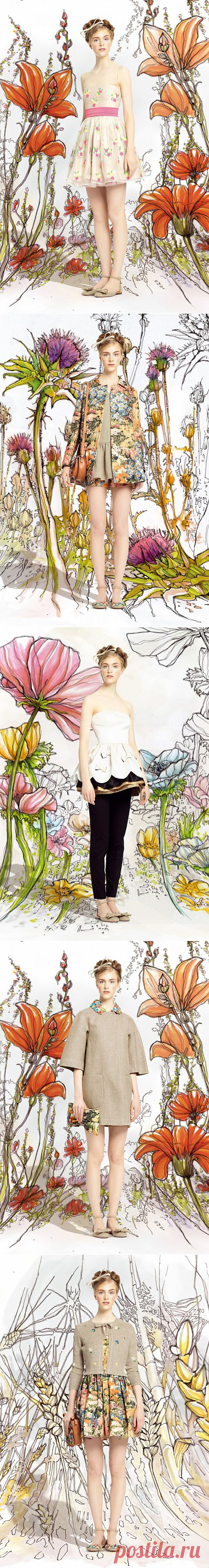(+1) тема - Коллекция сезона весна-лето 2014 от Red Valentino | Мода