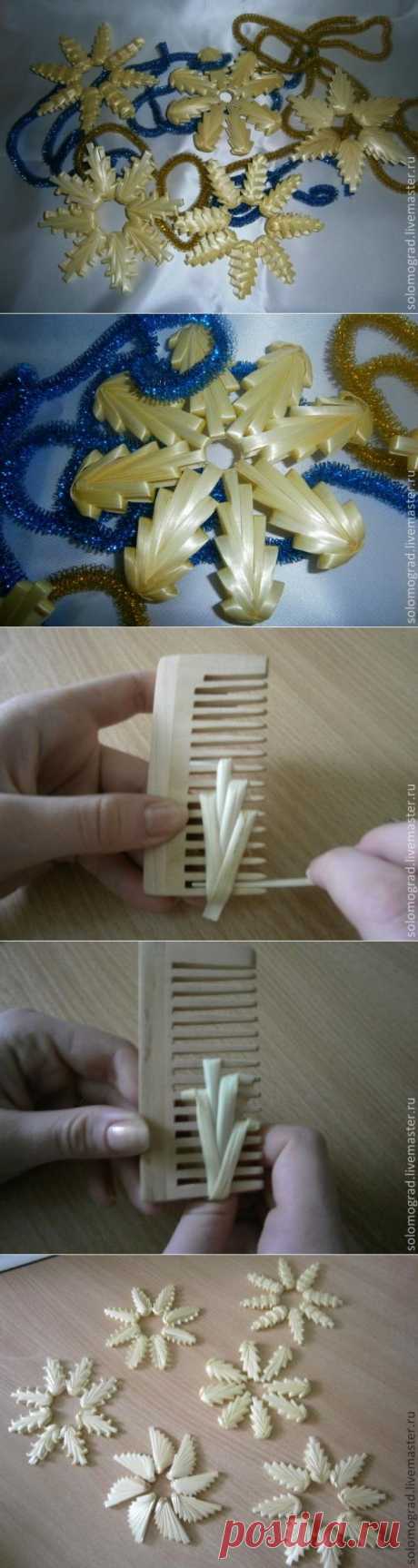 Snowflakes from straw | Easy Craft Ideas