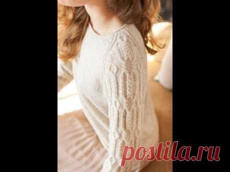 видео - Пуловер Реглан Спицами - образцы моделей - 2019 / Video Pullover Raglan Knitting needles