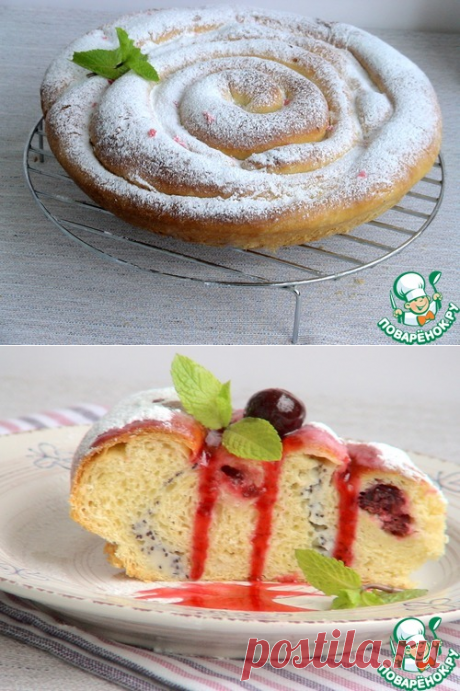 Пирог-улитка из сдобы Ришара Бертине - кулинарный рецепт