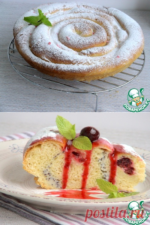 Пирог-улитка из сдобы Ришара Бертине - кулинарный рецепт