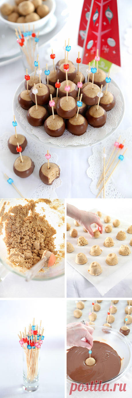 Peanut Butter Buckeyes | Sprinkle Bakes