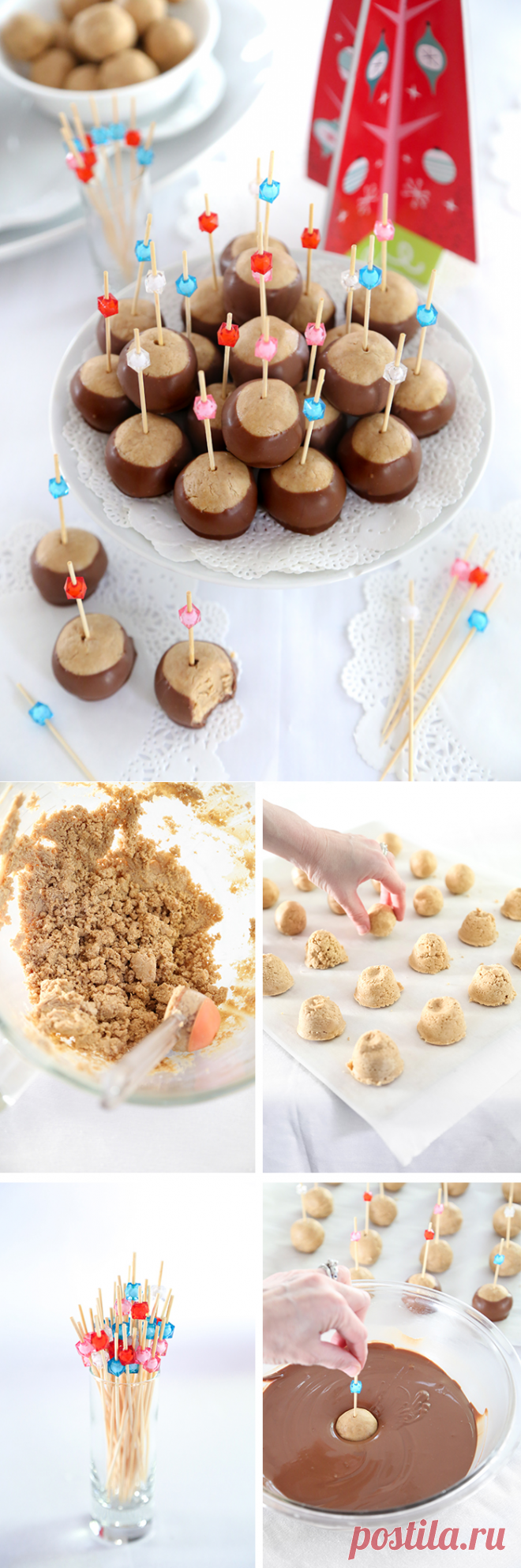 Peanut Butter Buckeyes | Sprinkle Bakes
