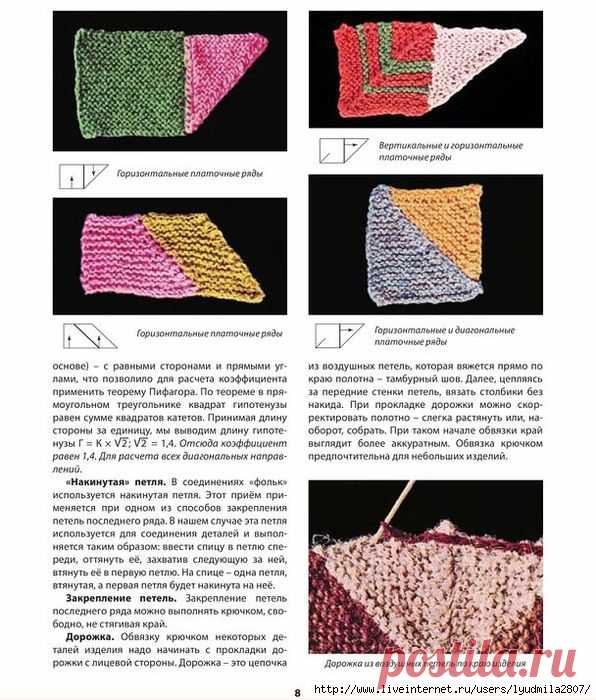 Пэчворк спицами. Н.Тёткина. Фигуры и соединения