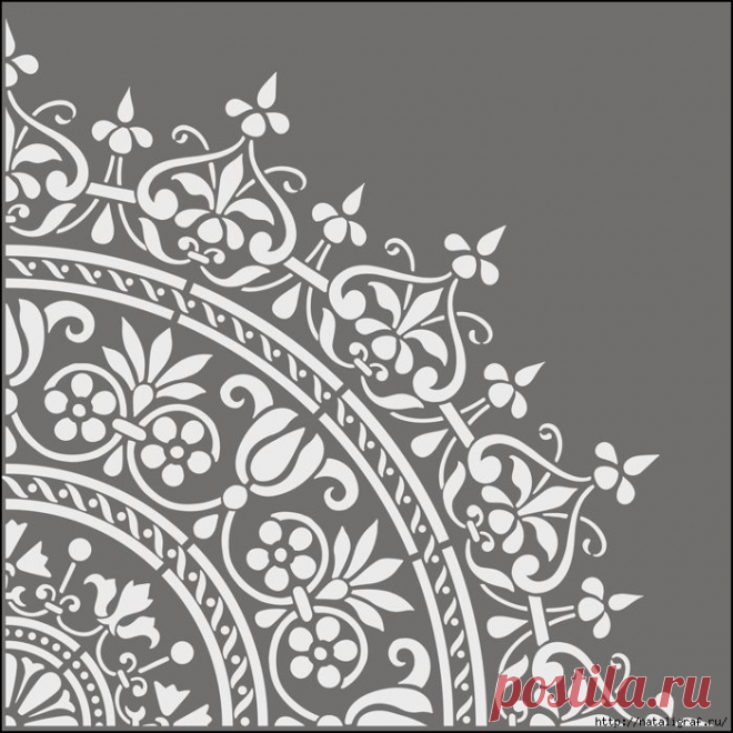 Stencils. Para las paredes y muebles.