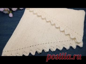 Бактус с каймой! Вяжется просто и легко запомнить узор...