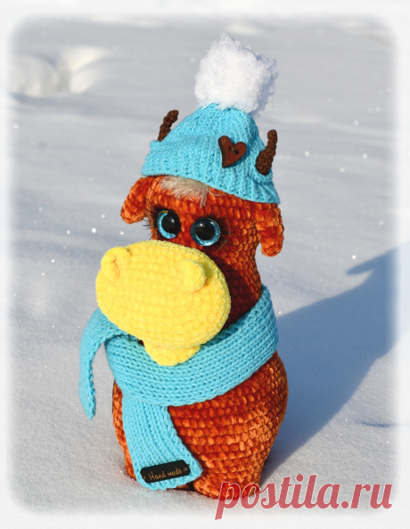 PDF Бурёнка Зорька и Бычок Борька крючком. FREE crochet pattern; Аmigurumi animal patterns. Амигуруми схемы и описания на русском. Вязаные игрушки и поделки своими руками #amimore - корова, коровка, телёнок, бык, маленький бычок.