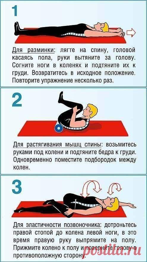 Укрепляющая тренировка для мышц спины и пресса. Выполнение 2-3 раза в неделю - отличная профилактика боли в спине, улучшение осанки и поддержка мышц п.