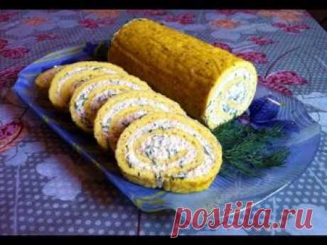 Рулет из Омлета с Плавленными Сырками / Roll The Omelet / Простой Рецепт (Очень Вкусно и Быстро) Подробный пошаговый видео рецепт очень вкусной холодной заку...
