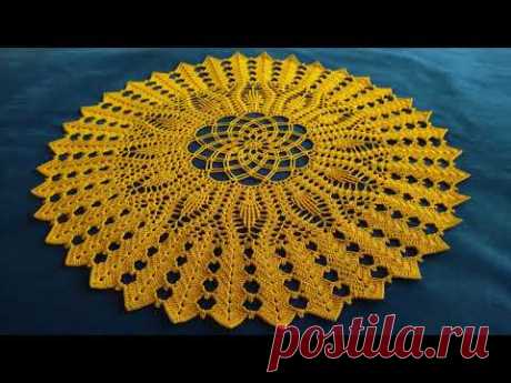 Metamorfoza - Serwetka "Franka" - Wzór powiększony - 48cm średnicy (Okrążenie 25-32) Szydełko