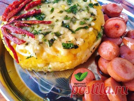 Полента с сыром и сосисками – Удачный рецептик