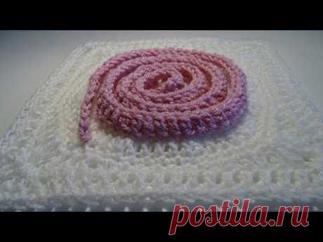 Crochet Spiral Roset Square