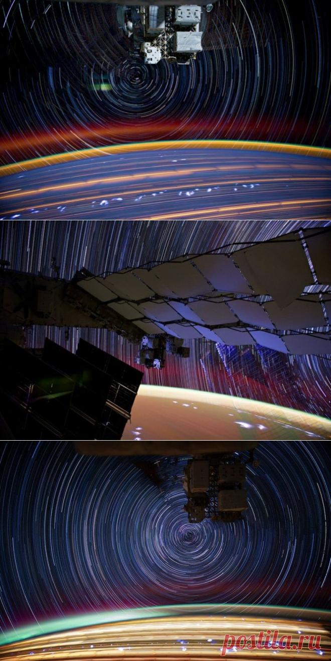 Звездное небо из космоса.