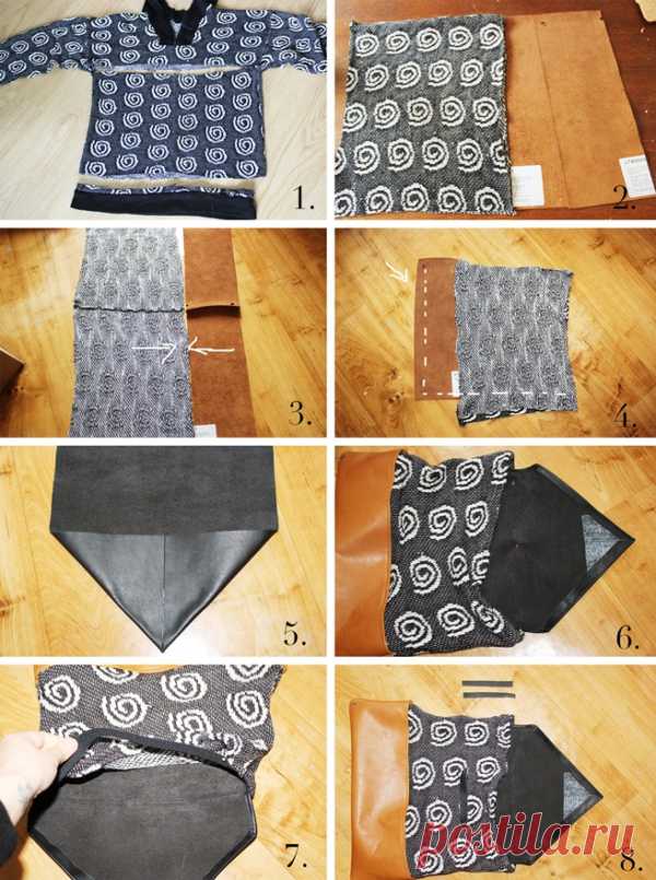 Сумка из свитера (Diy) / Сумки, клатчи, чемоданы / Модный сайт о стильной переделке одежды и интерьера