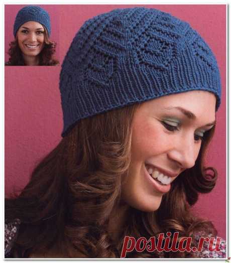 Схема узора для синей шапочки.