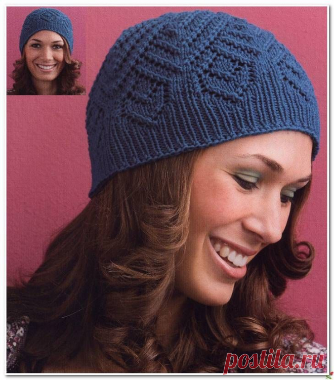 Схема узора для синей шапочки.