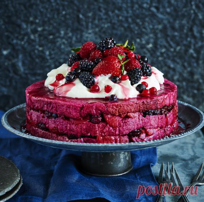 Легкий рецепт пудинга с ягодами