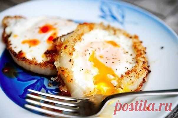 Яичница в луковых колечках / Райская пища