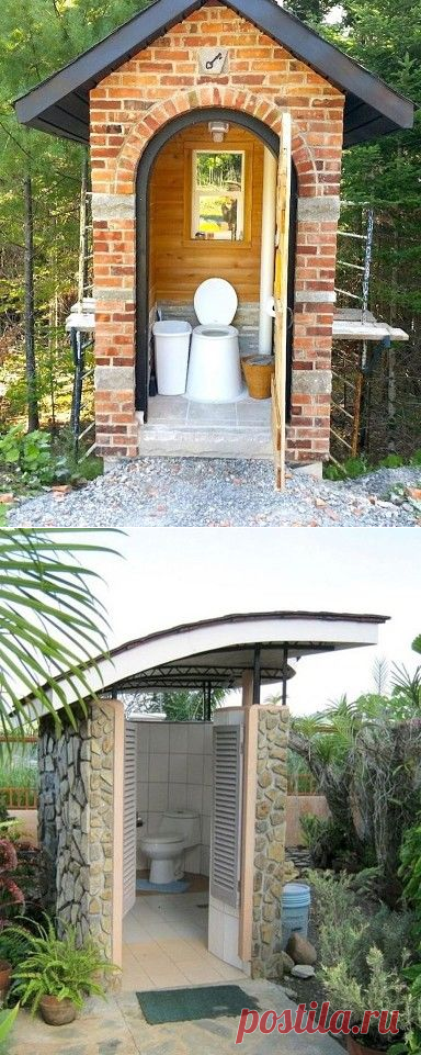 Интересные идеи оформления туалетов на даче и в загородном доме — DIYIdeas