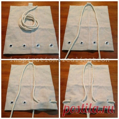 inspiration and realisation: DIY fashion blog: DIY: slouchy backpack - DIY Fashion Pictures