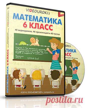 Математика 6 класс - видеоуроки, тесты и презентации для учителя на весь учебный год