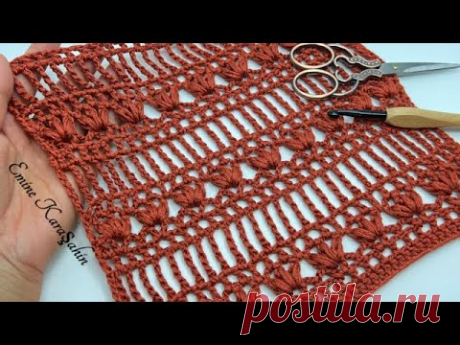 Yeni başlayanlar için çok kolay tığ işi modeller(yakın çekim-ayrıntılı anlatım)