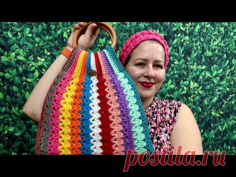 BOLSO CON SOBRAS DE LANA PASO A PASO