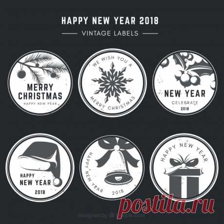 Красивая коллекция нового года 2018 года Более миллиона свободных векторов, PSD, фотографии и бесплатные иконки. Эксклюзивные халявы и все графические ресурсы, которые необходимые для ваших проектов
