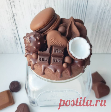 Вкусная баночка
Полимерная глина, polymer clay, decor, chocolate