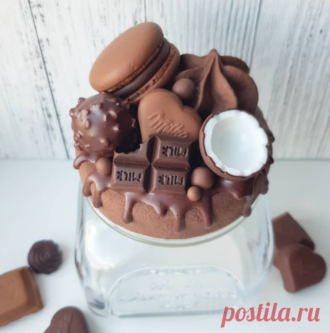 Вкусная баночка
Полимерная глина, polymer clay, decor, chocolate