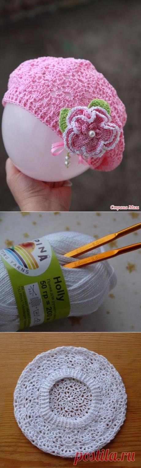 Берет веерочками. Автор Гульнара. Мастер класс