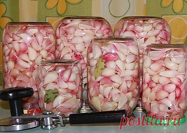 Маринованный чеснок холодный способ ! вкусняшка

Состав:
Чеснок – 1 кг
Вода – 600 мл
Сахар – 4 ст. л.
Чеснок – 4 ст. л.
Черный перец горошком – 7 шт.
Гвоздика – 10 бутонов
Уксус – 3 ст. л.

Приготовление:
Очистите овощ от верхнего слоя шелухи.
В отдельную кастрюлю добавьте воду, сахар, соль, гвоздику и перец горошком. Вскипятите, снимите с огня кастрюлю и влейте уксус.
В стеклянную банку уложите рядами головки и доверху залейте маринадом.
Плотно закройте крышкой и уберите ...