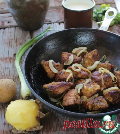Печень жареная в чесночном маринаде - мягкая, нежная, ароматная - Ваши любимые рецепты - медиаплатформа МирТесен