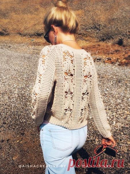 Жакетик Винтажные мухи. Автор Ольга Маннапова

Источник: https://vk.com/olgamann

Связан крючком из пряжи Lanoso Alisya, крючок 3