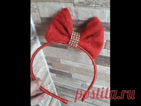 Como fazer Arco com Laço de Renda de 8 cm em pé