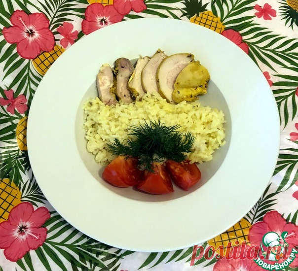 Отварной рис на чесночном курином бульоне Кулинарный рецепт