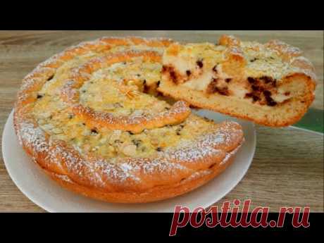 ПЕСОЧНЫЙ ПИРОГ С ТВОРОЖНОЙ НАЧИНКОЙ! Творожный ДЕСЕРТ! Быстро и просто!