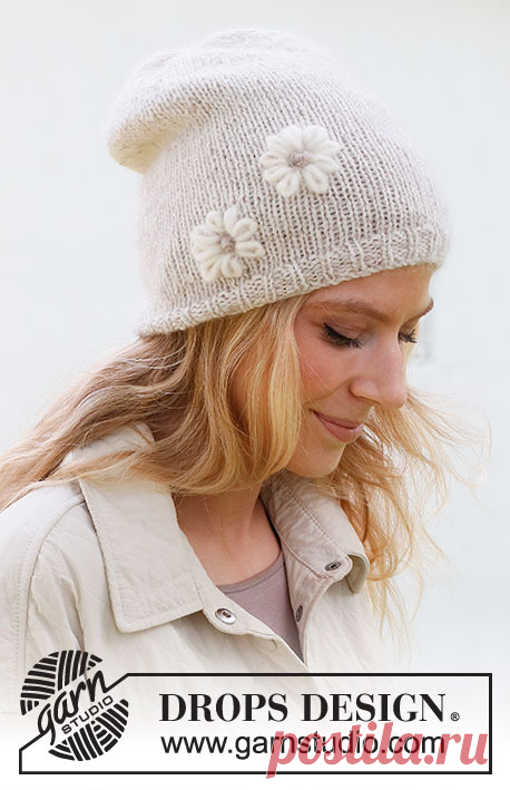Вышитый цветок Flower Bliss – Knit with kitty | Вяжем с котиками