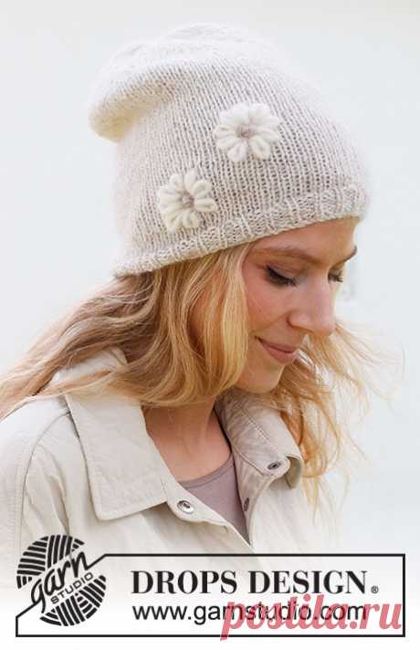 Вышитый цветок Flower Bliss – Knit with kitty | Вяжем с котиками