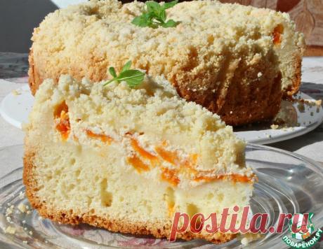 Пирог с абрикосами и штрейзелем – кулинарный рецепт