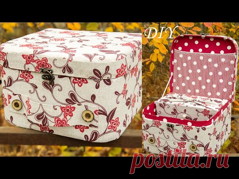 Чемоданчик с выносной шкатулкой в технике картонаж/DIY Small suitcase in cardboard equipment/Part 1