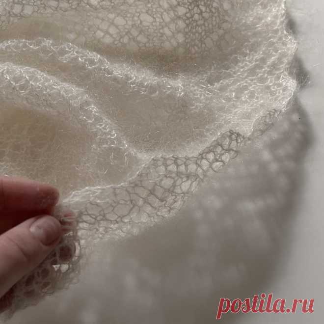 Я СВЯЗАЛА ОРЕНБУРГСКИЙ ПУХОВЫЙ ПЛАТОК | Anna Kuznetsova Knitting | Дзен