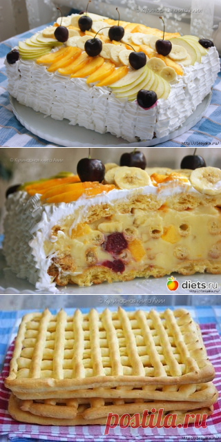 Оригинальный и вкусный летний торт 