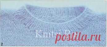 Бейки и воротники для круглого выреза. Мастерская / Уроки вязания / Спицами