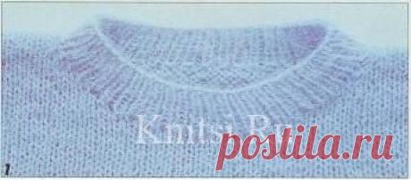 Бейки и воротники для круглого выреза. Мастерская / Уроки вязания / Спицами