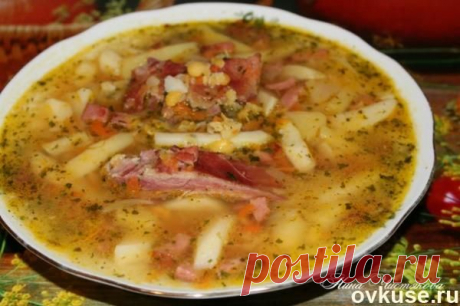 Гороховый суп с копченостями - Простые рецепты Овкусе.ру